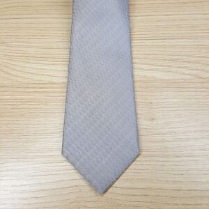 CALVIN KLEIN Mens Neck Tie Gray Woven Diagonal Silk Blend Classic Pointed